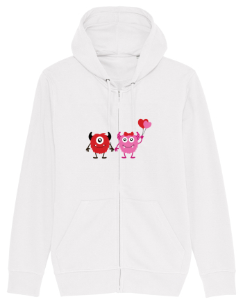 Valentine`s Monsters White