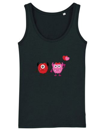 Valentine`s Monsters Black