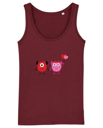 Valentine`s Monsters Burgundy