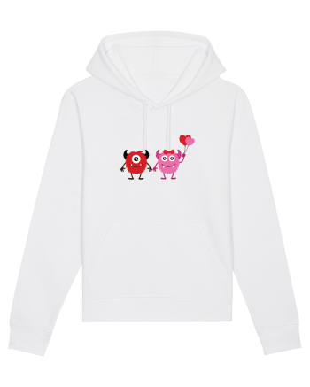 Valentine`s Monsters White