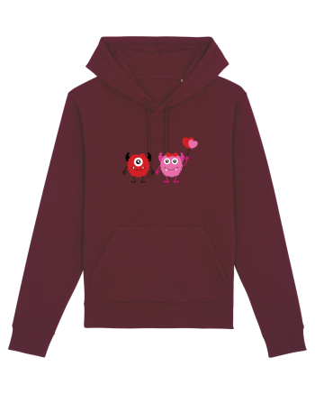 Valentine`s Monsters Burgundy