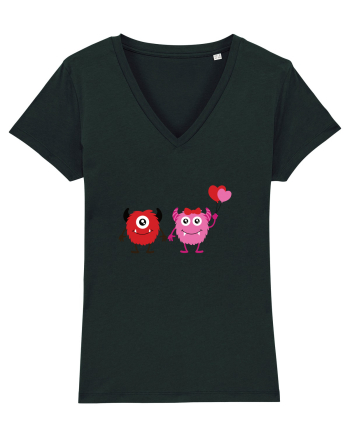 Valentine`s Monsters Black