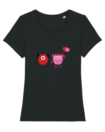 Valentine`s Monsters Black