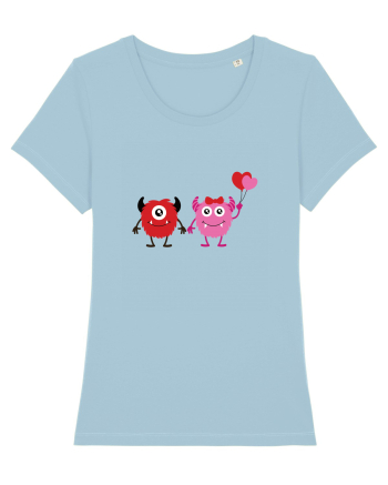 Valentine`s Monsters Sky Blue