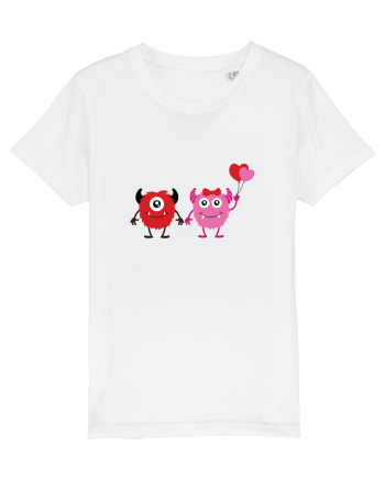 Valentine`s Monsters White