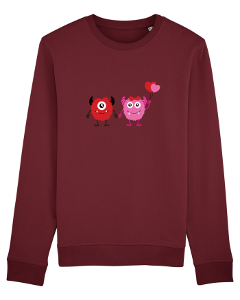 Valentine`s Monsters Burgundy