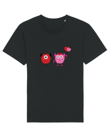 Valentine`s Monsters Black