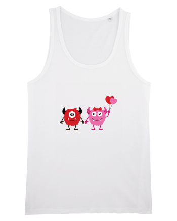 Valentine`s Monsters White