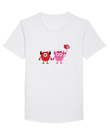 Valentine`s Monsters White