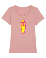 Surf Board Dude Tricou mânecă scurtă guler larg fitted Damă Expresser