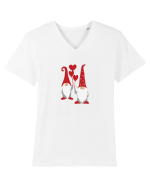 Valentine`s Gnoms Tricou mânecă scurtă guler V Bărbat Presenter