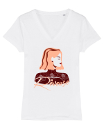 Dreamer - Rêveuse Tricou mânecă scurtă guler V Damă Evoker