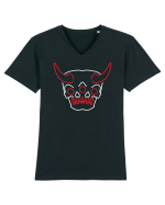Devil skull Tricou mânecă scurtă guler V Bărbat Presenter