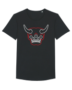 Devil skull Tricou mânecă scurtă guler larg Bărbat Skater