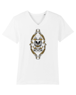 Skull frame Tricou mânecă scurtă guler V Bărbat Presenter