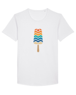 Gustul Dulce al Verii Tricou mânecă scurtă guler larg Bărbat Skater
