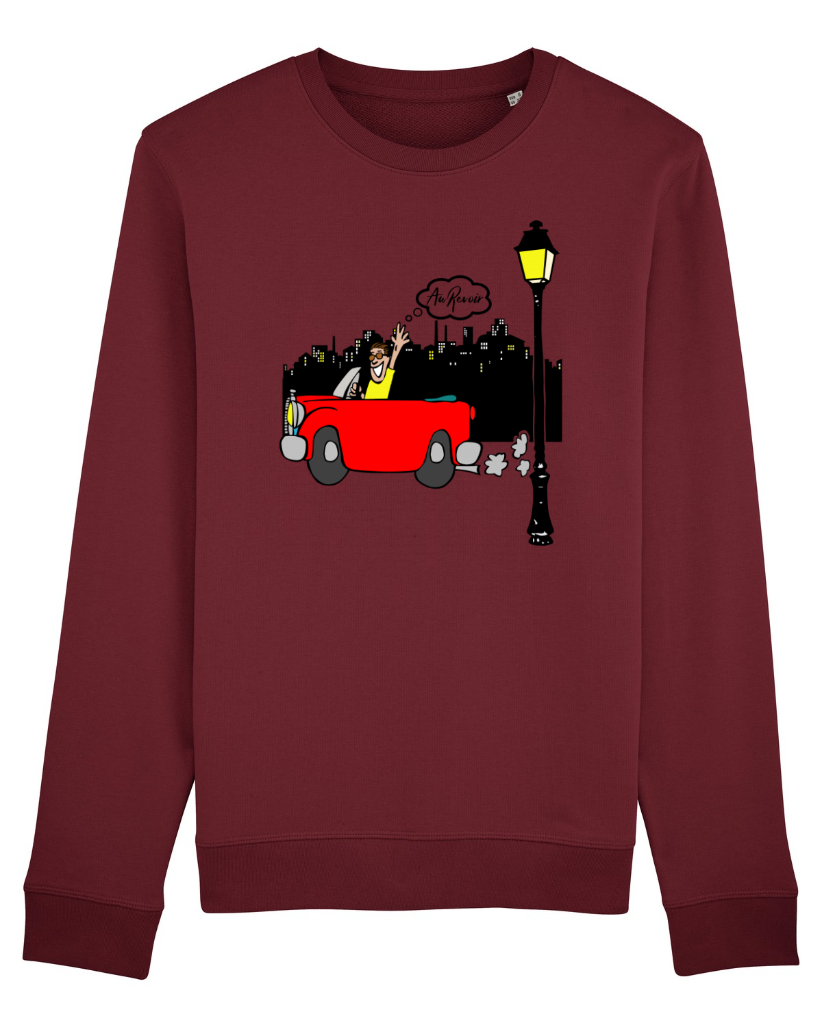 Bluză mânecă lungă Unisex Rise Burgundy