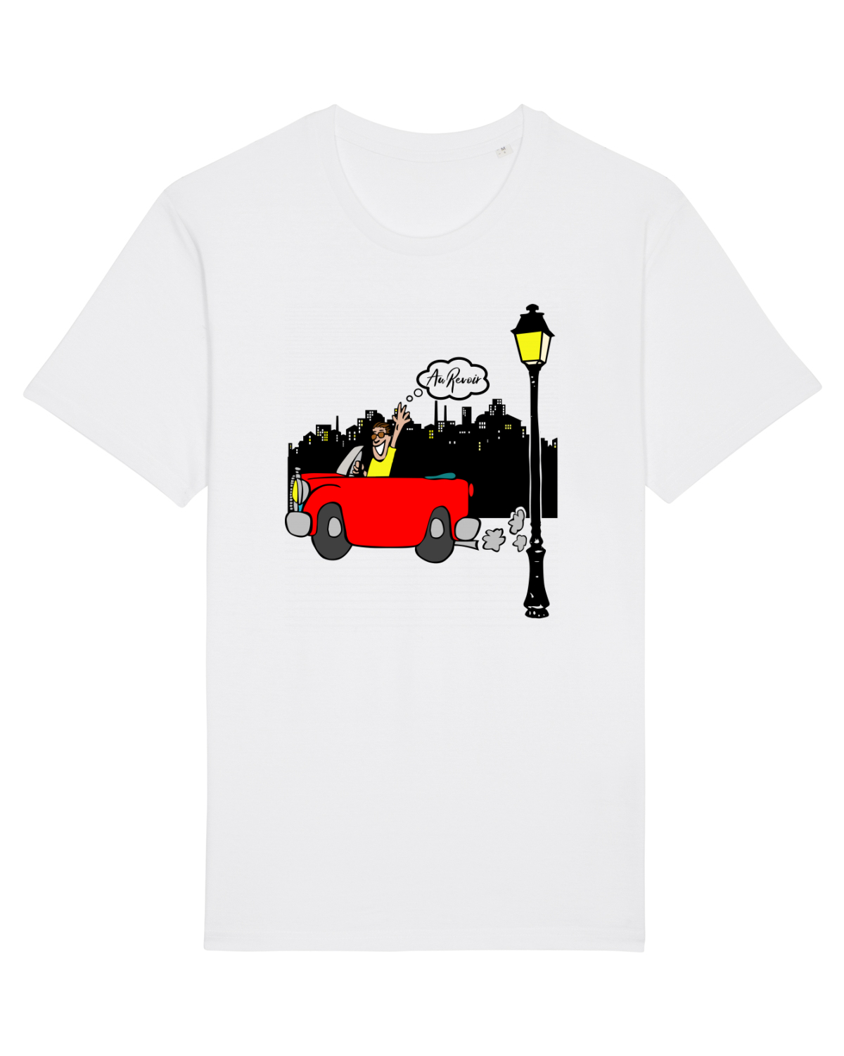 Tricou mânecă scurtă Unisex Rocker White