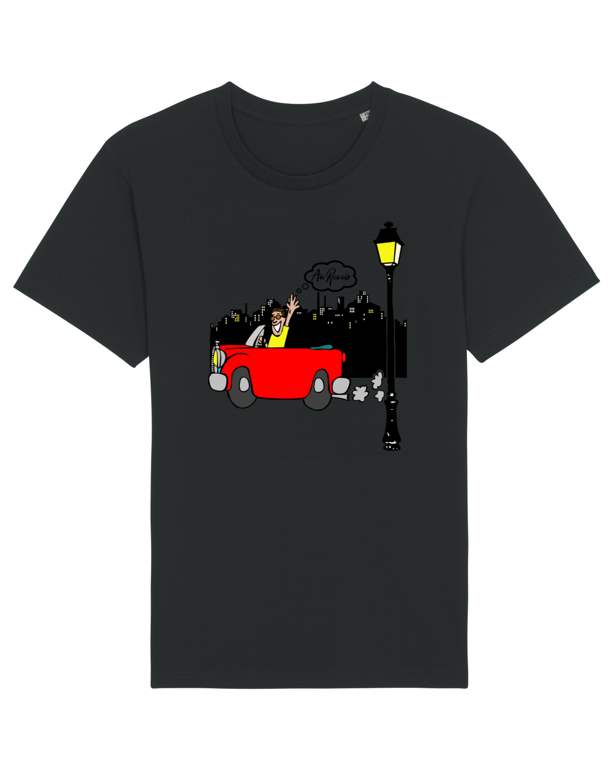 Tricou mânecă scurtă Unisex Rocker Black