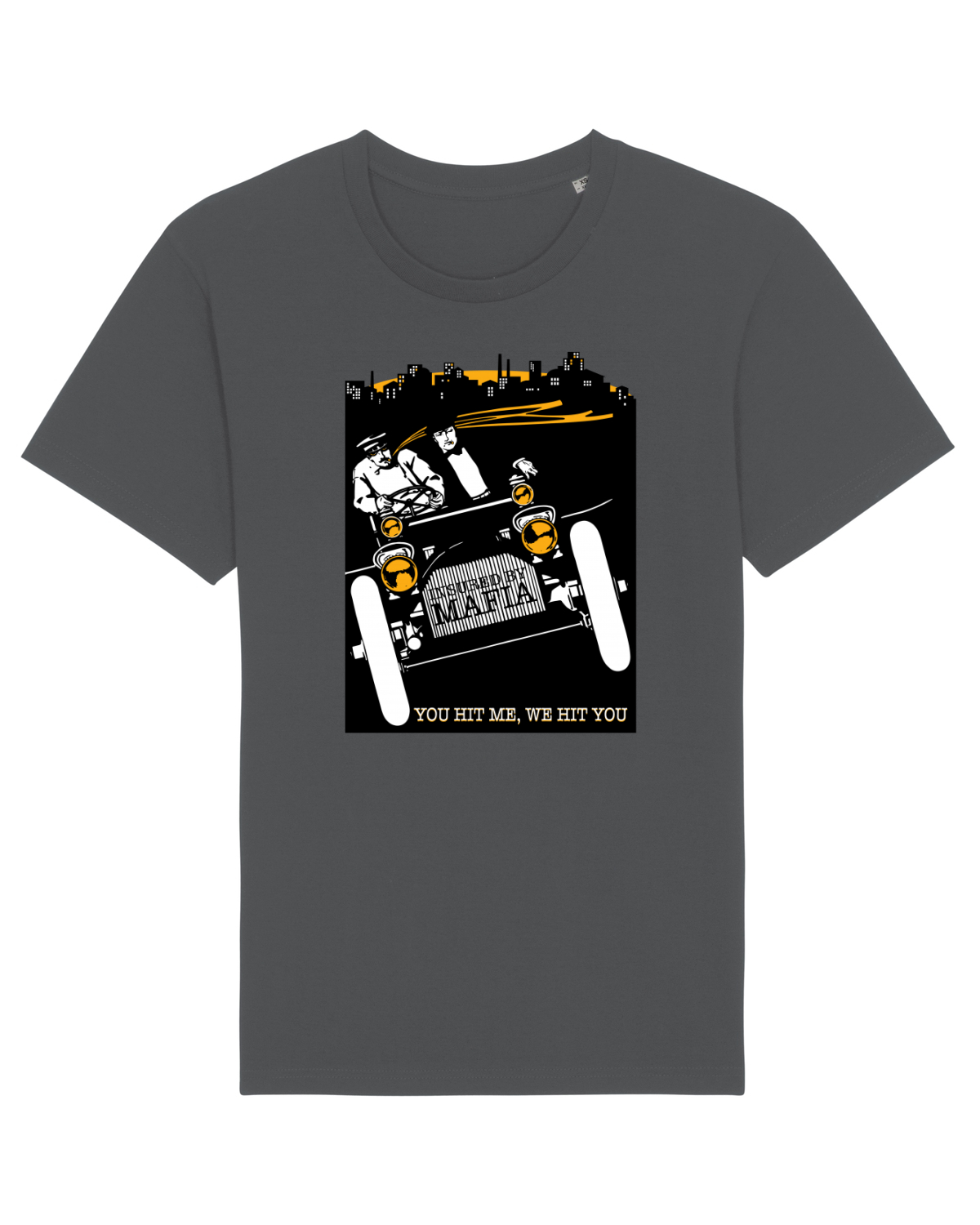 Tricou mânecă scurtă Unisex Rocker Anthracite