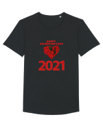 Ziua Indragostitilor 2021!inima de trandafiri Tricou mânecă scurtă guler larg Bărbat Skater