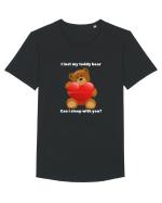 MI-am pierdut ursuletul de plus! Pot dormi cu tine? Tricou mânecă scurtă guler larg Bărbat Skater