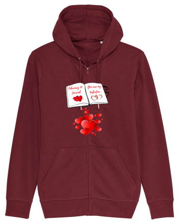 Pentru mine tu esti Sf. Valentin! Burgundy