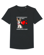 Crezi in dragoste la prima vedere SAU mai trec odata? Tricou mânecă scurtă guler larg Bărbat Skater