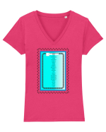 Words can fly! Airplane Tricou mânecă scurtă guler V Damă Evoker