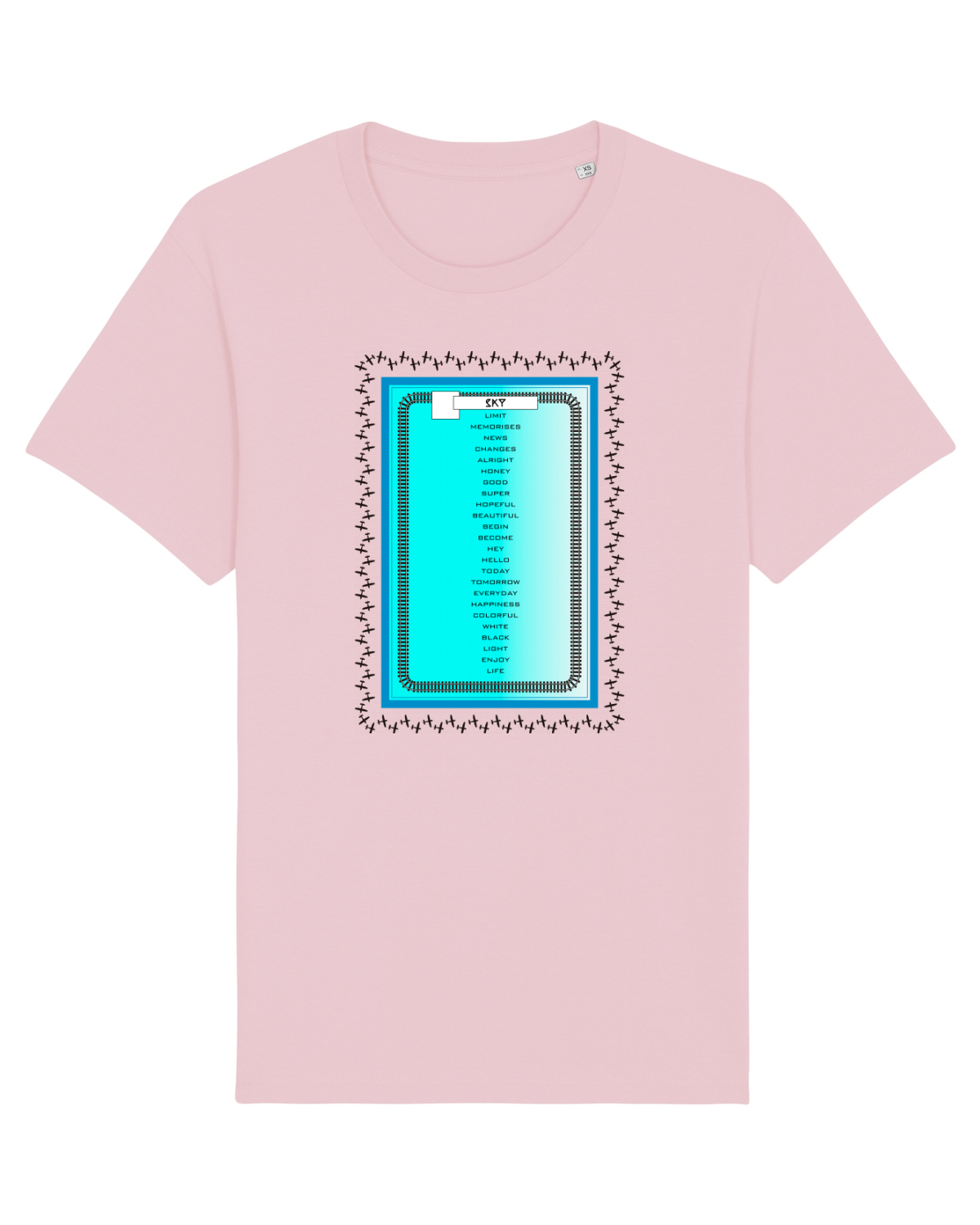 Tricou mânecă scurtă Unisex Rocker Cotton Pink