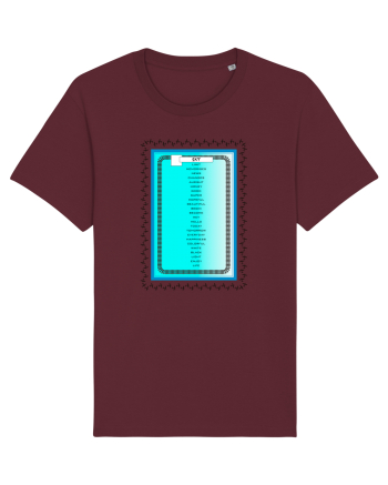 Words can fly! Airplane Burgundy