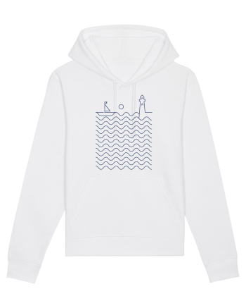Port pe Mare - Peisaj Din Linii White
