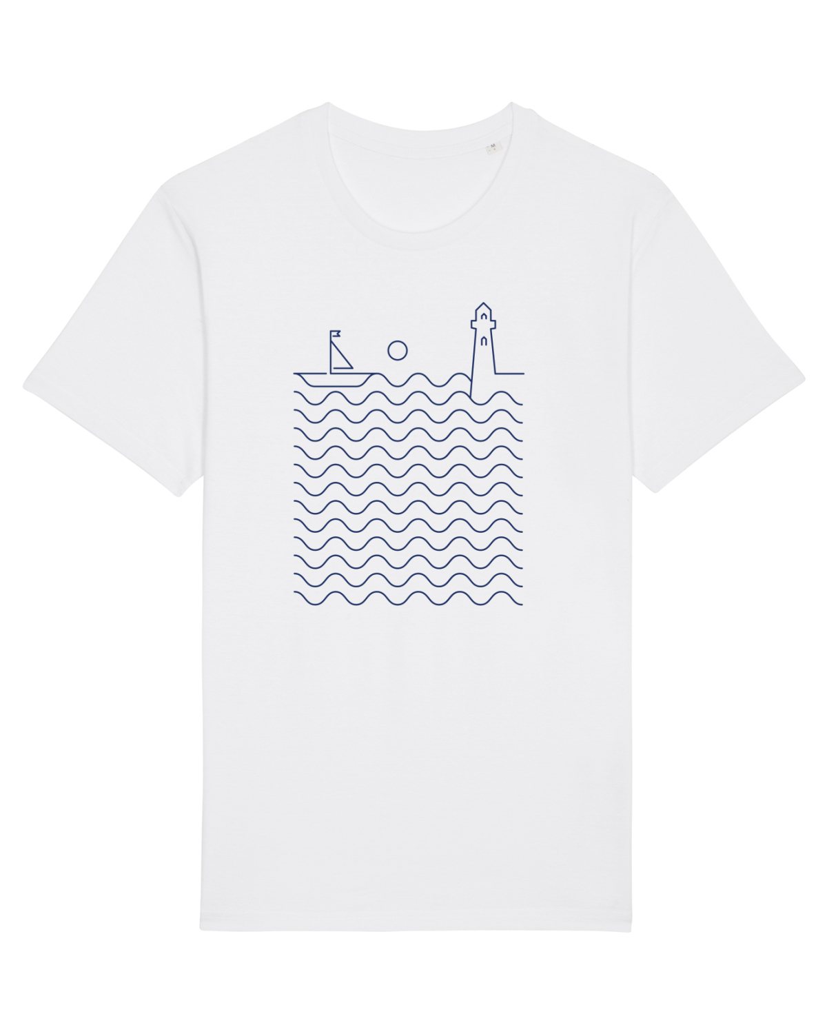 Tricou mânecă scurtă Unisex Rocker White