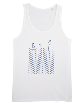 Port pe Mare - Peisaj Din Linii White
