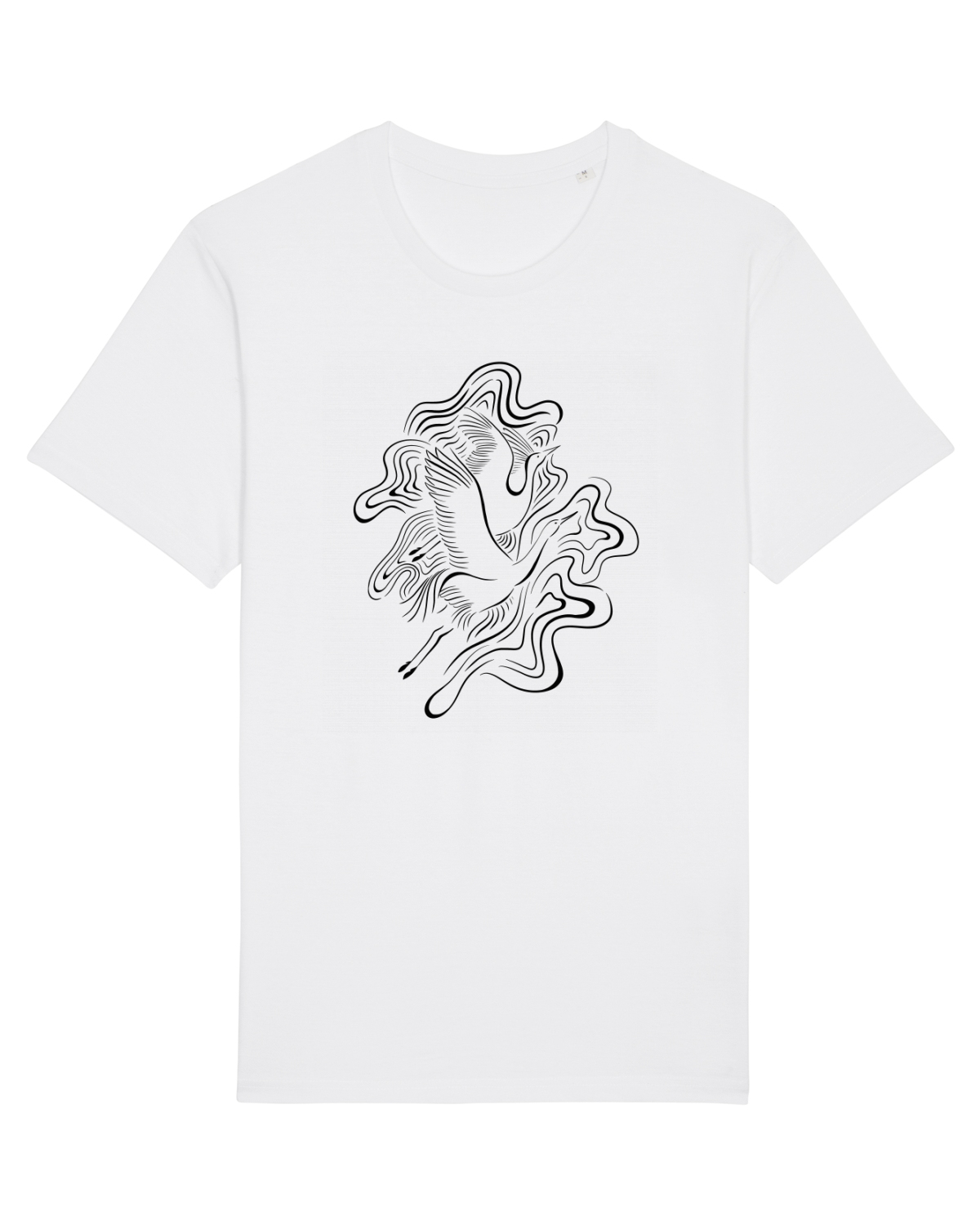 Tricou mânecă scurtă Unisex Rocker White