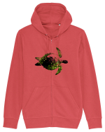 Green Turtle Hanorac cu fermoar Unisex Connector