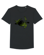 Green Turtle Tricou mânecă scurtă guler larg Bărbat Skater