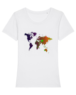 Circuit World Map 2.0 Tricou mânecă scurtă guler larg fitted Damă Expresser