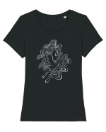 Cocori in zbor Tricou mânecă scurtă guler larg fitted Damă Expresser