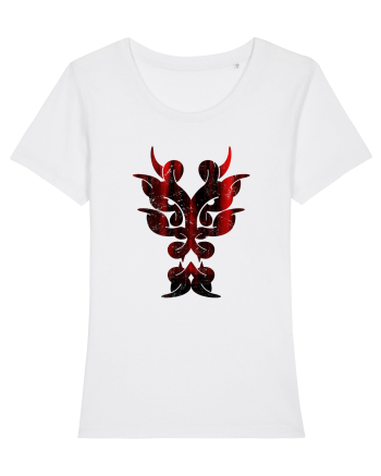 Dragon în Stil Tribal White