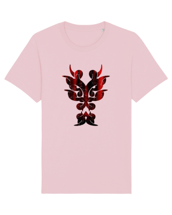 Dragon în Stil Tribal Cotton Pink