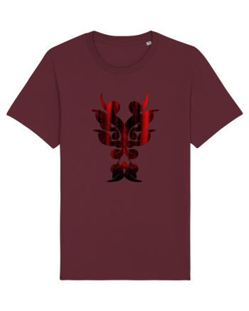 Dragon în Stil Tribal Burgundy