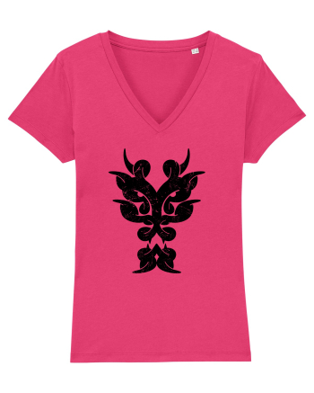 Dragon în Stil Tribal Raspberry