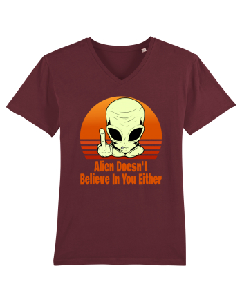 Alien Doesn't Believe in You Either Burgundy