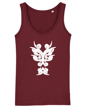 Dragon în Stil Tribal Burgundy