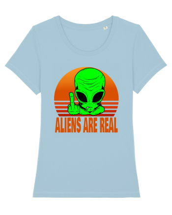 Aliens Are Real Sky Blue