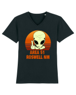 Area 51 Roswell NM Tricou mânecă scurtă guler V Bărbat Presenter
