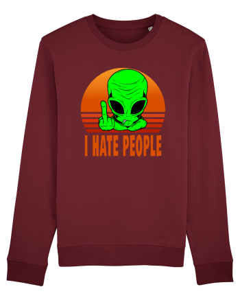 I Hate People Burgundy