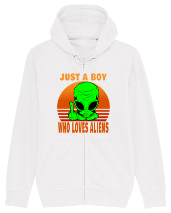 Just A Boy Who Loves Aliens White