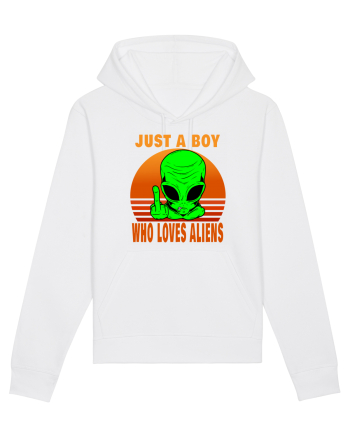 Just A Boy Who Loves Aliens White